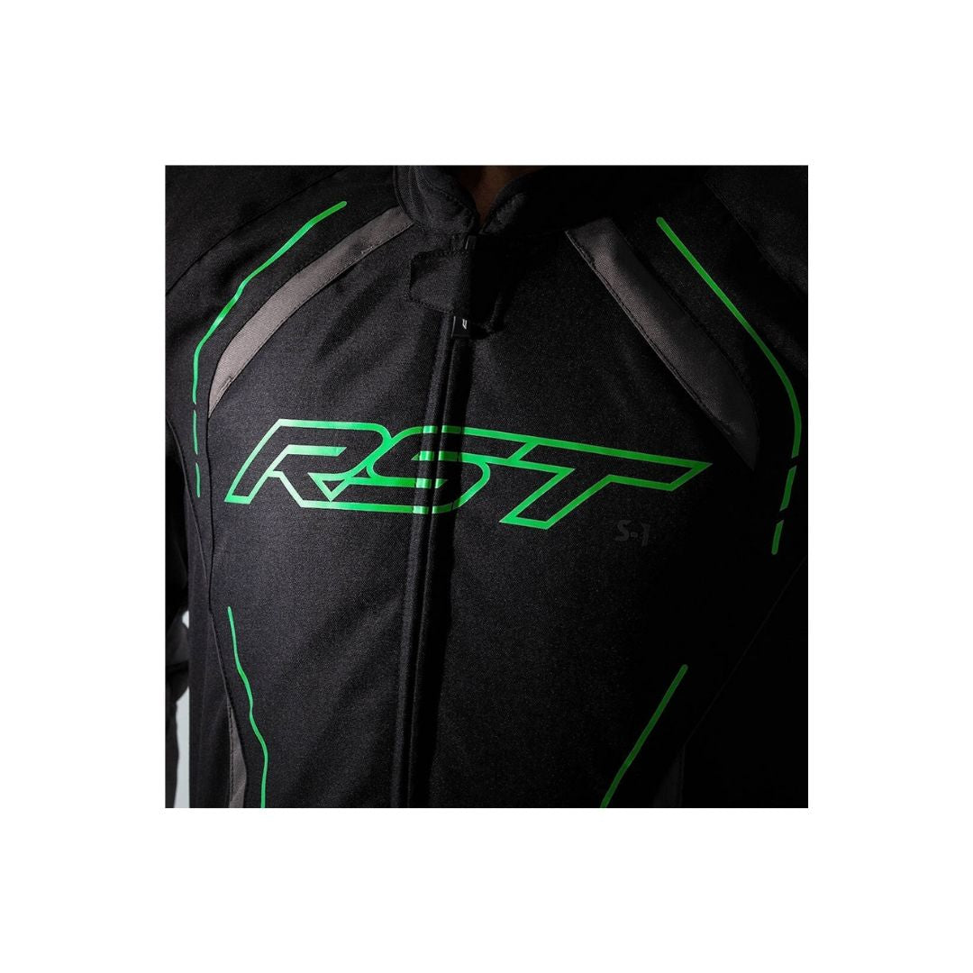 RST S-1 Tekstilna Moto Jakna Neon Zelena