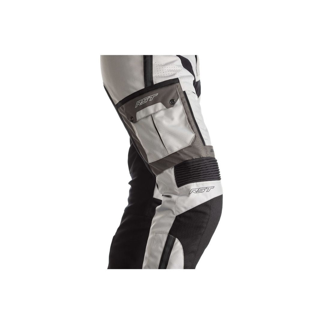 RST Adventure-X Tekstilne Moto Pantole Silver