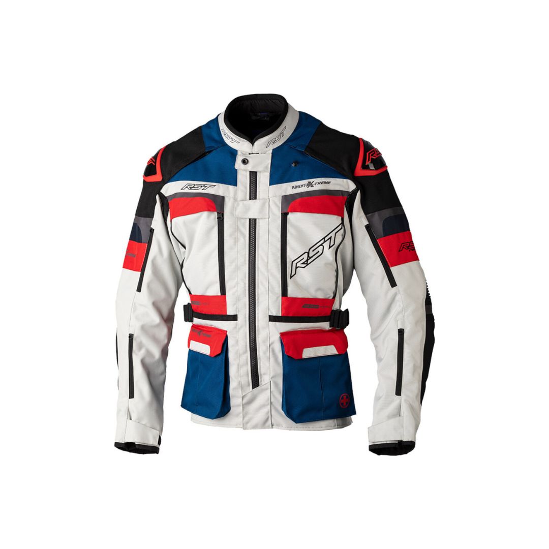 RST Adventure X-Treme Tekstilna Moto Jakna Siva/Plava/Crvena
