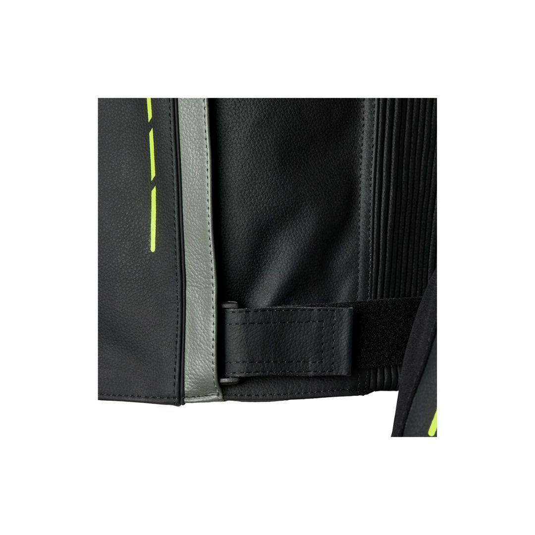 RST S-1 Kožna Moto Jakna Crna/Fluo Žuta