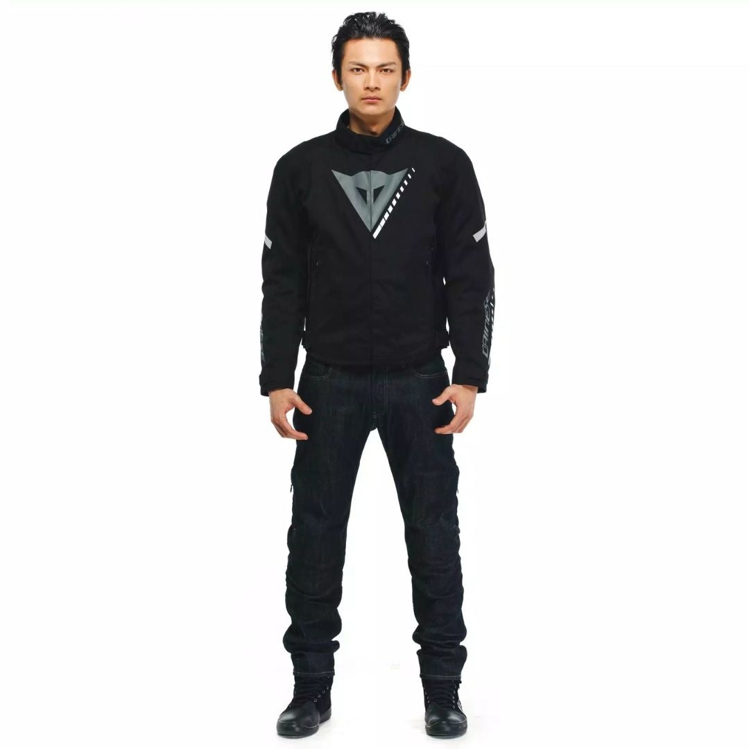 Dainese Veloce D-Dry® Tekstilna Moto Jakna Crna