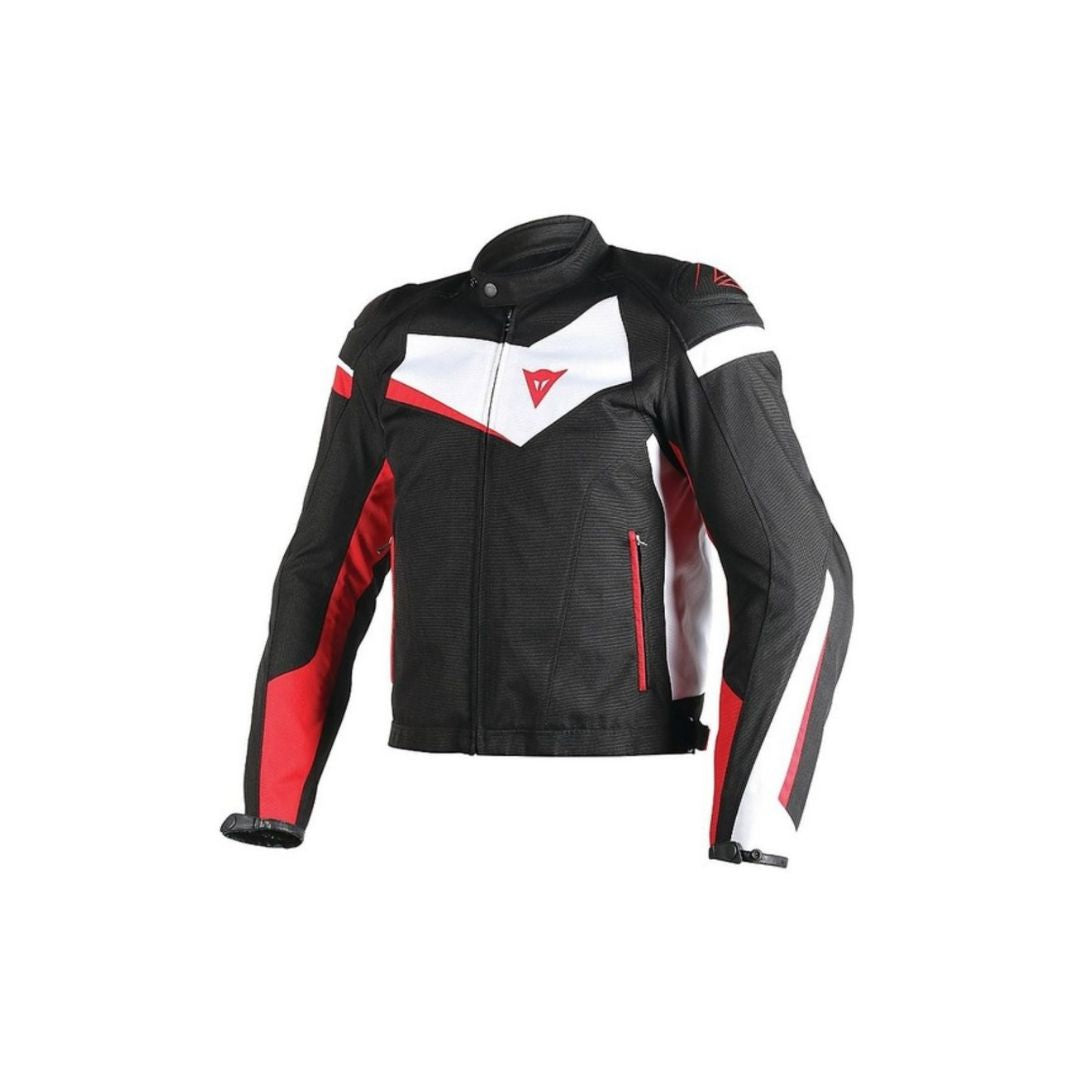 Dainese Veloster Tekstilna Moto Jakna Crno/Bijelo/Crvena